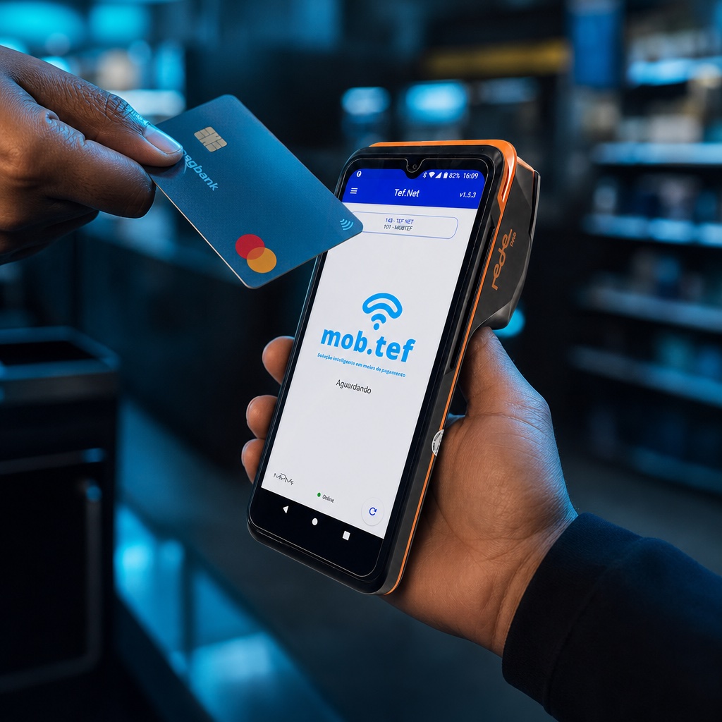 Mob.TEF — smart POS Android com o app mob.tef